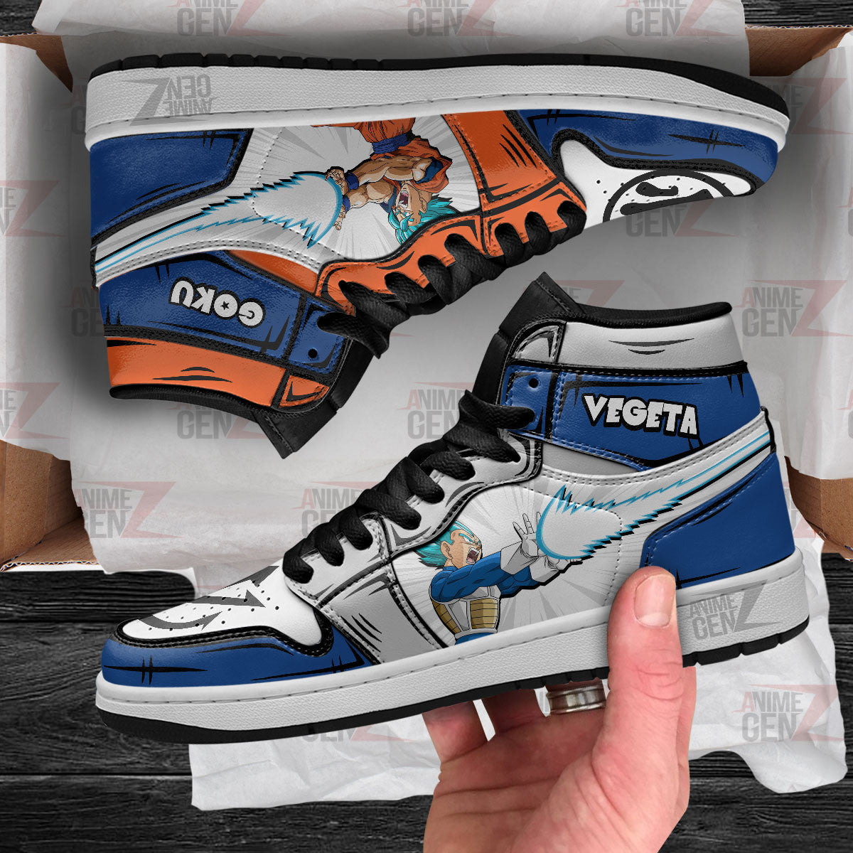 Dragon Ball Son Goku Vegeta JD Sneakers Custom Anime Shoes