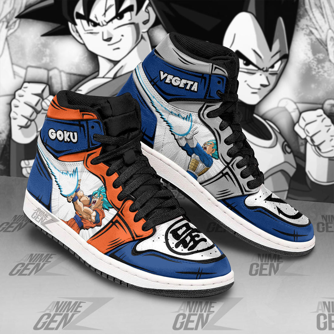 Dragon Ball Son Goku Vegeta JD Sneakers Custom Anime Shoes