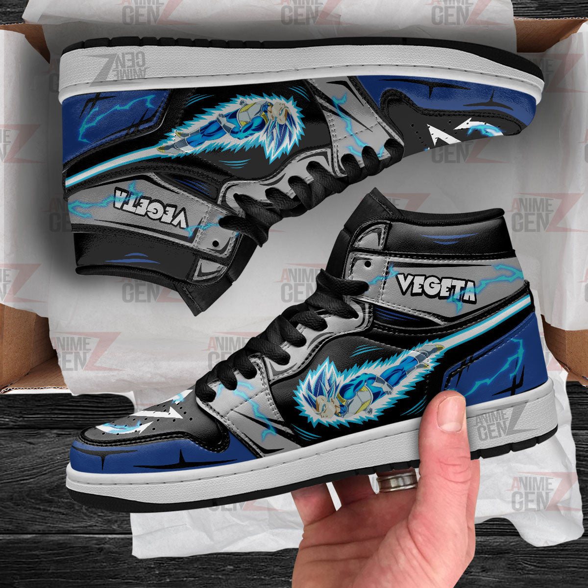Dragon Ball Vegeta Flying JD Sneakers Custom Anime Shoes