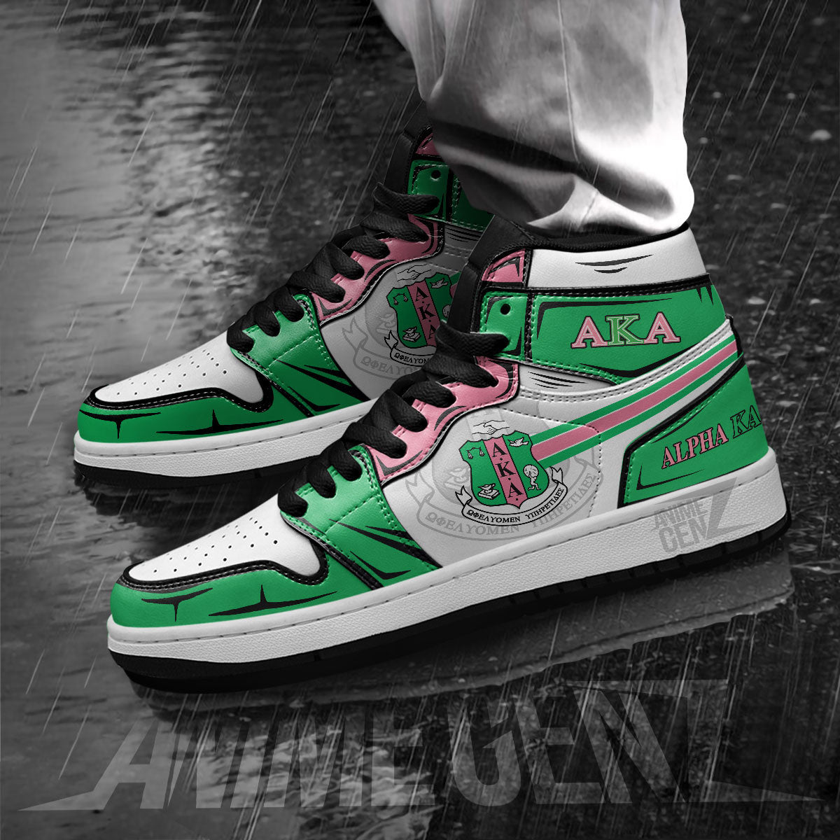 Alpha Kappa Alpha JD Sneakers Sororities Custom Shoes